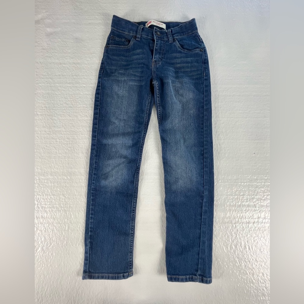 Levi's 502 Size 10 W25 L26 Regular Taper Fit Medium Wash Denim Jeans Adjustable
